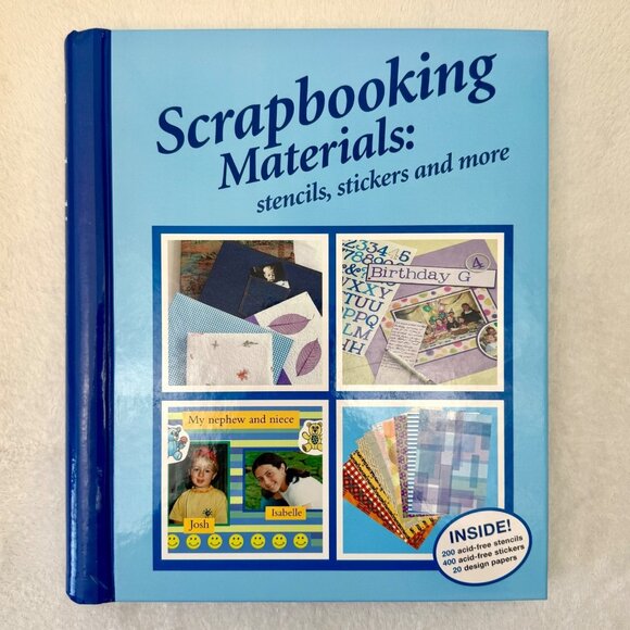 Scrapbooking Materials Book Stencils, Stickers and More by Bay Books Incomplete - Picture 1 of 11